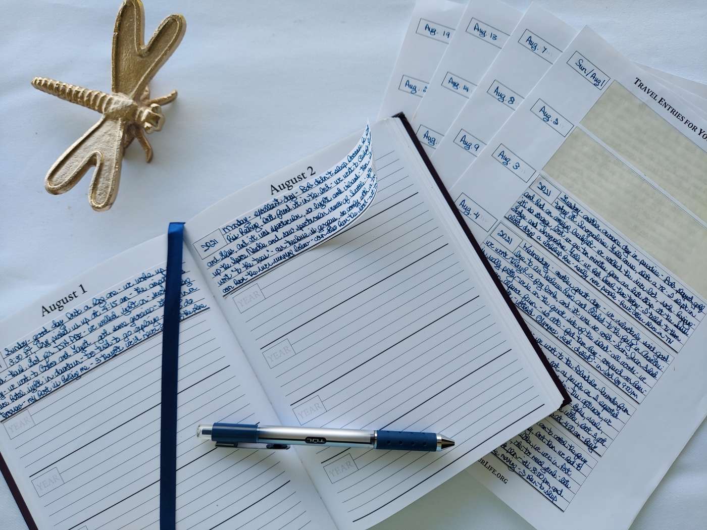 Five-Year Journal Travel Entries - Image 4