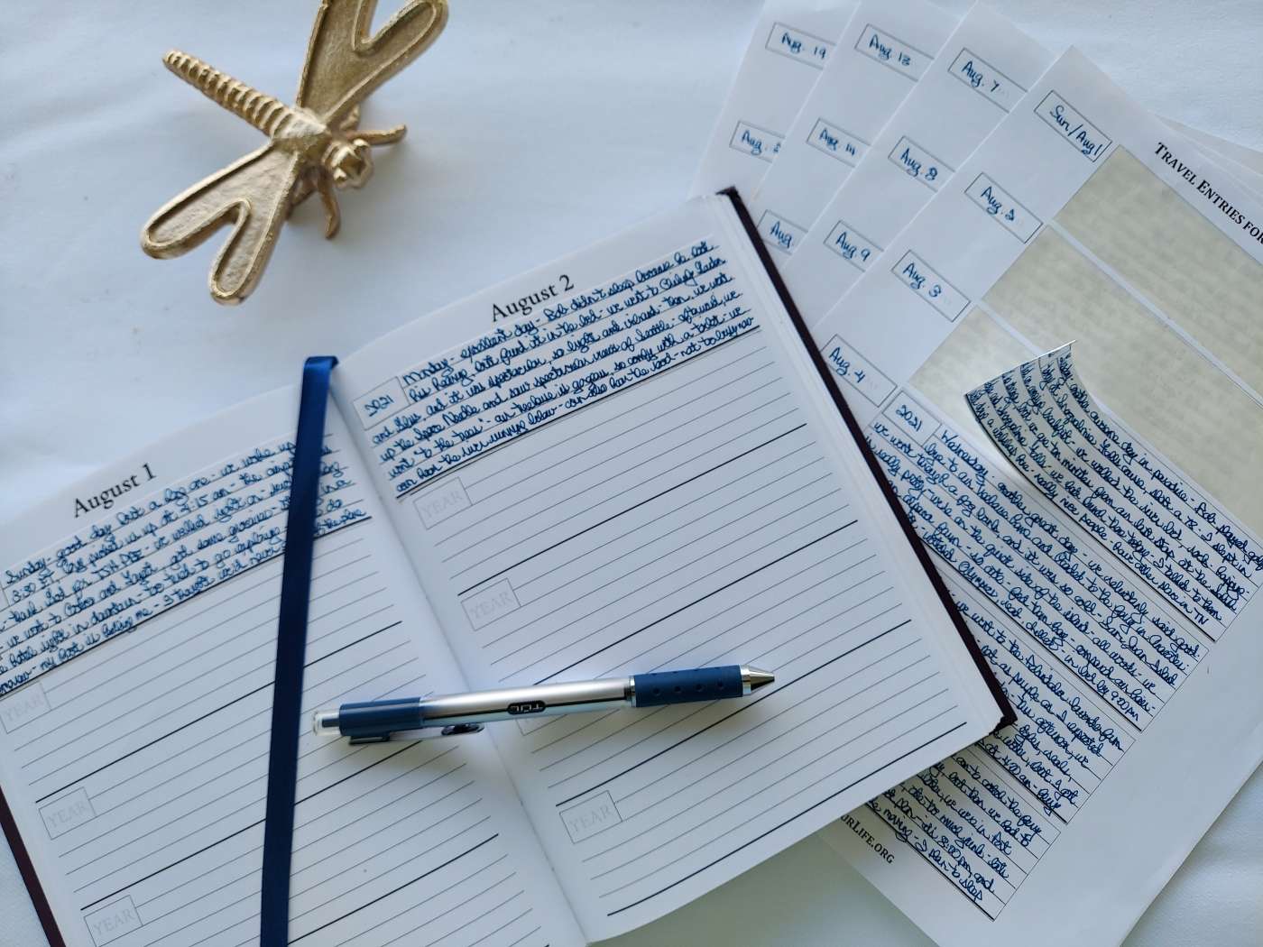 Five-Year Journal Travel Entries - Image 3