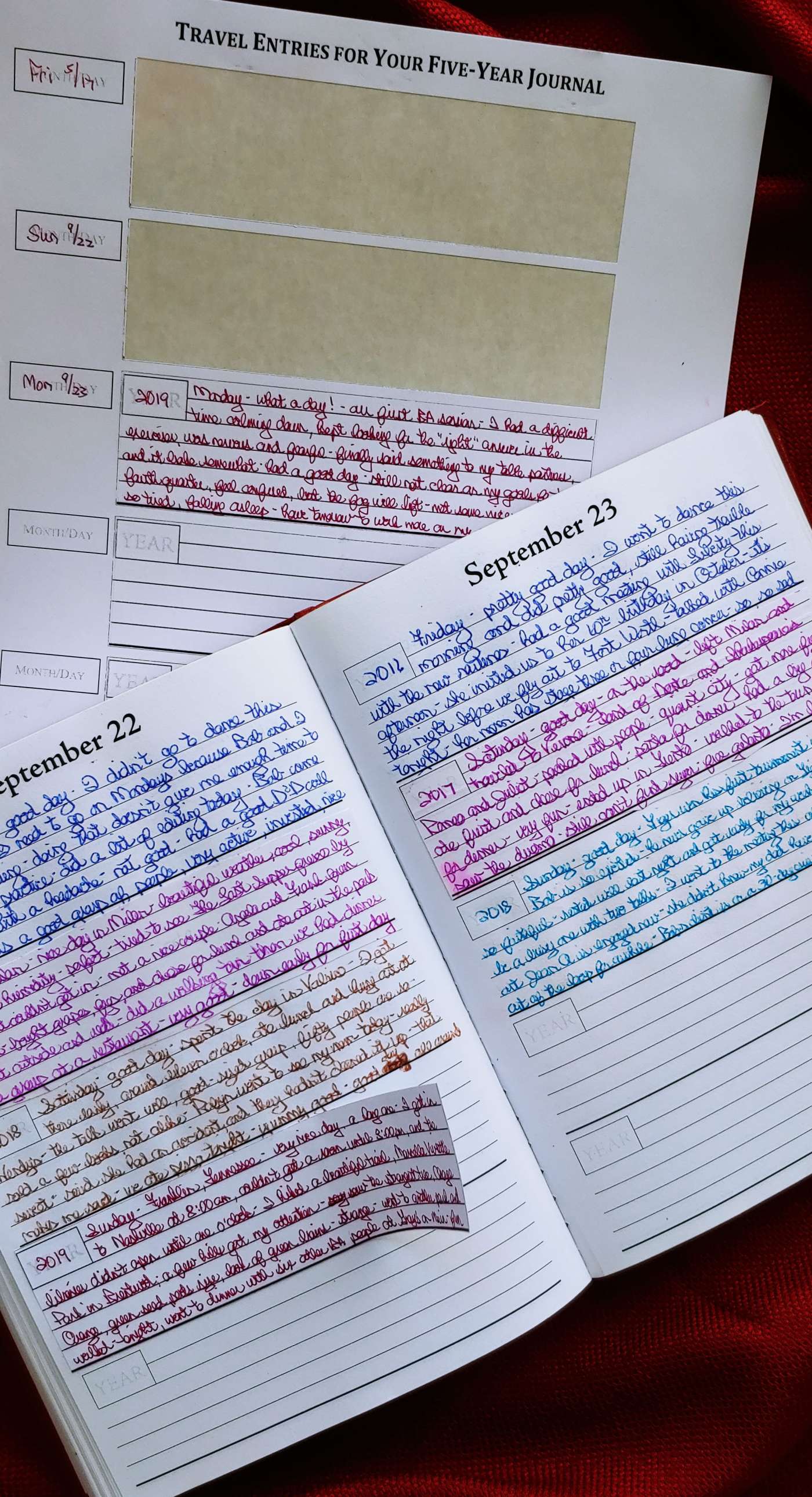 Five-Year Journal Travel Entries - Image 5